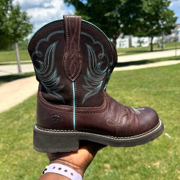 Ariat Fatbaby Heritage Dapper Western Boots Women’s Size‎ 6.5 Royal Chocolate - Picture 14 of 16